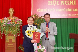 Công bố quyết định điều động và bổ nhiệm cán bộ