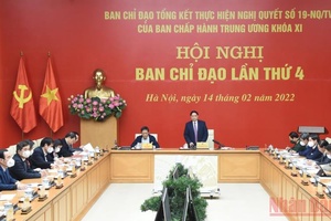 Thủ tướng Phạm Minh Chính chủ trì Hội nghị lần thứ 4 Ban Chỉ đạo Trung ương tổng kết Nghị quyết 19-NQ/TW
