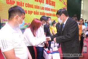 Mường La gặp mặt công dân đi lao động ngoài tỉnh tiêu biểu