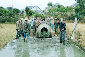 Hơn 42.500 ngày công tham gia xây dựng NTM