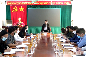 Đồng chí Chủ nhiệm Ủy ban Kiểm tra Tỉnh ủy làm việc tại huyện Yên Châu