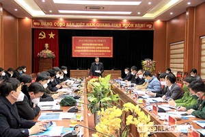 Đồng chí Bí thư Tỉnh ủy làm việc tại huyện Thuận Châu