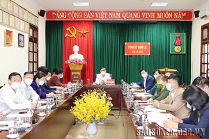 Hội nghị trực tuyến công tác tổ chức xây dựng Đảng