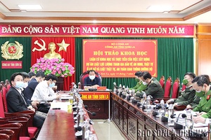 Bộ Công an tổ chức hội thảo khoa học trực tuyến về hai dự án Luật