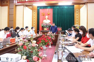 Đồng chí Phó Bí thư Thường trực Tỉnh ủy làm việc tại huyện Quỳnh Nhai