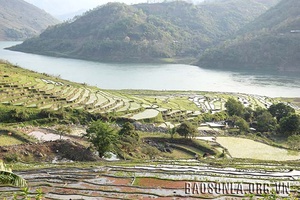 Ruộng bậc thang mùa nước đổ