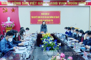 Đồng chí Chủ nhiệm Ủy ban Kiểm tra Tỉnh ủy giám sát tại huyện Bắc Yên