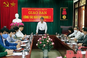 Hội nghị giao ban công tác báo chí tháng 3