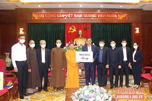 Thường trực Tỉnh ủy tiếp và làm việc với Ban trị sự Giáo hội Phật giáo Việt Nam tỉnh