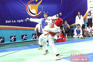 250 vận động viên tham gia Giải Taekwondo thiếu niên, nhi đồng tỉnh Sơn La