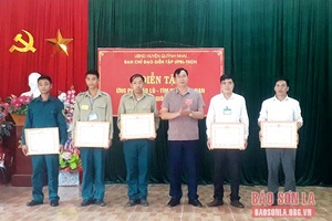 Diễn tập ứng phó bão lũ và tìm kiếm cứu nạn xã Mường Giôn năm 2022 đạt loại giỏi