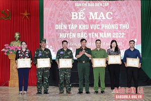 Diễn tập khu vực phòng thủ huyện Bắc Yên năm 2022