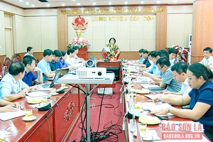 Đồng chí Phó Chủ tịch Thường trực UBND tỉnh làm việc tại huyện Sốp Cộp