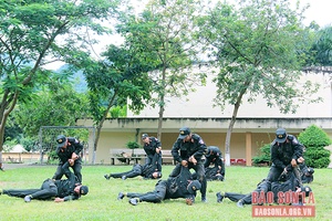 Huấn luyện kỹ thuật chiến đấu cho cho đội ngũ cán bộ, chỉ huy