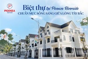 Biệt thự tại Picenza Riverside - chuẩn mực sống sang giữa lòng Tây Bắc