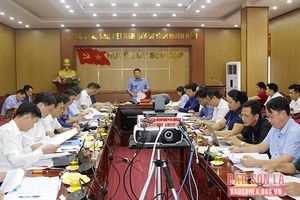 Đồng chí Phó Bí thư Thường trực Tỉnh ủy làm việc tại huyện Sốp Cộp