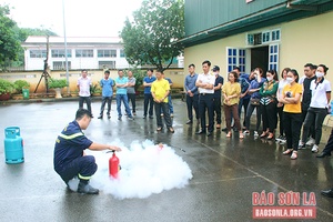 Tập huấn nghiệp vụ phòng cháy, chữa cháy và cứu nạn, cứu hộ