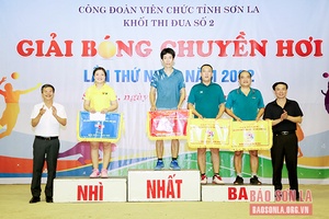 Giải bóng chuyền hơi Khối thi đua số 2 thành công tốt đẹp