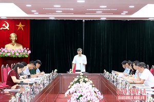 Họp Ban chỉ đạo phòng, chống tham nhũng, tiêu cực tỉnh Sơn La