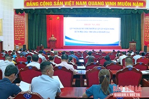 Hội nghị lấy ý kiến vào lập quy hoạch chung đô thị Mộc Châu