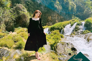 Hòa Minzy gợi ý ghé thác Nàng Tiên Vân Hồ khi tới chơi Khu du lịch quốc gia Mộc Châu