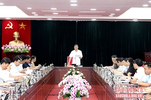 Hội nghị Ban Thường vụ Tỉnh ủy thảo luận và quyết định một số nội dung theo quy định