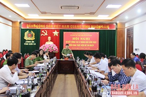 Tổ công tác triển khai Đề án 06/CP tỉnh tổ chức Hội nghị sơ kết 6 tháng đầu năm 2022