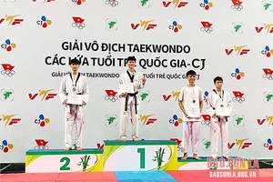 Sơn La giành 8 huy chương tại Giải vô địch Taekwondo các lứa tuổi quốc gia 