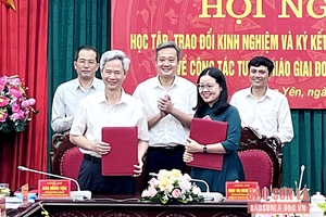 Sơn La ký kết chương trình phối hợp công tác tuyên giáo với tỉnh Hưng Yên