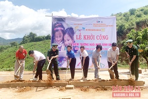 Khởi công xây dựng điểm trường Huổi Mươi Bình An