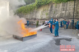 Tập huấn nghiệp vụ phòng cháy, chữa cháy và cứu nạn, cứu hộ