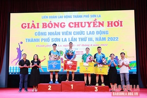 Giải bóng chuyền hơi công nhân, viên chức, lao động thành phố Sơn La lần thứ III