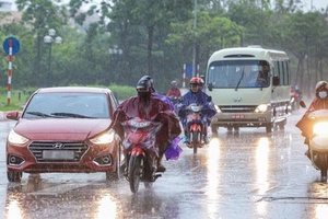 Ngày 8/8, Trung Trung Bộ và Tây Nguyên có mưa rất to