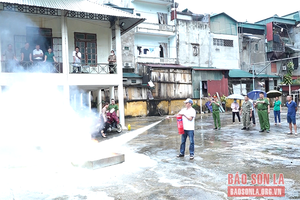 Quỳnh Nhai, Sốp Cộp: Ra mắt mô hình “Tổ liên gia an toàn phòng cháy và chữa cháy” 