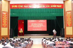 Khai giảng lớp Cao cấp lý luận chính trị hệ không tập trung, khóa học 2022-2024