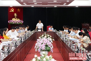 Đoàn công tác của Ban Tổ chức Trung ương làm việc tại tỉnh ta