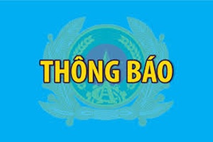 Thông báo tìm người bị hại liên quan đến vụ án hình sự