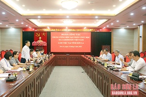 Trung ương Hội Nạn nhân chất độc da cam/dioxin Việt Nam làm việc tại tỉnh Sơn La