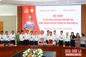 Tăng cường hợp tác phát triển giữa thành phố Hải Phòng và tỉnh Sơn La