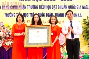 Thành phố: Có 37/45 trường đạt chuẩn Quốc gia