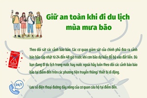 Giữ an toàn khi đi du lịch mùa mưa bão