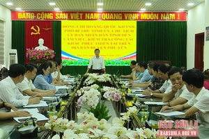 Đồng chí Chủ tịch UBND tỉnh làm việc tại huyện Phù Yên