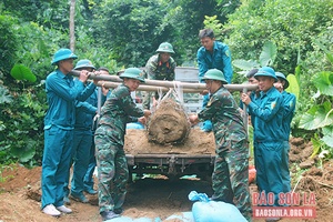 Hủy nổ 1 quả bom tồn sót sau chiến tranh