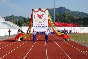 Tổng duyệt Lễ khai mạc Đại hội Thể dục thể thao tỉnh Sơn La lần thứ IX, năm 2022