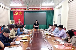 Đồng chí Chủ nhiệm Ủy ban Kiểm tra Tỉnh ủy làm việc tại huyện Yên Châu