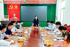 Đồng chí Chủ nhiệm Ủy ban Kiểm tra Tỉnh ủy làm việc với Ban Thường vụ Huyện ủy Yên Châu