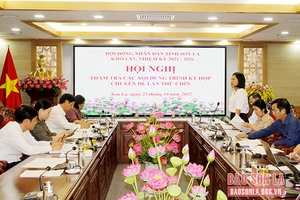 Thẩm tra các nội dung trình Kỳ họp chuyên đề lần thứ chín, HĐND tỉnh khóa XV