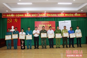 Yên Châu diễn tập ứng phó cháy rừng - tìm kiếm cứu nạn