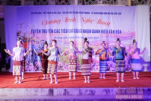 Tuyên truyền các tiêu chí công nhận danh hiệu văn hóa tại xã biên giới