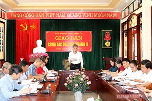 Hội nghị giao ban công tác báo chí tháng 10
